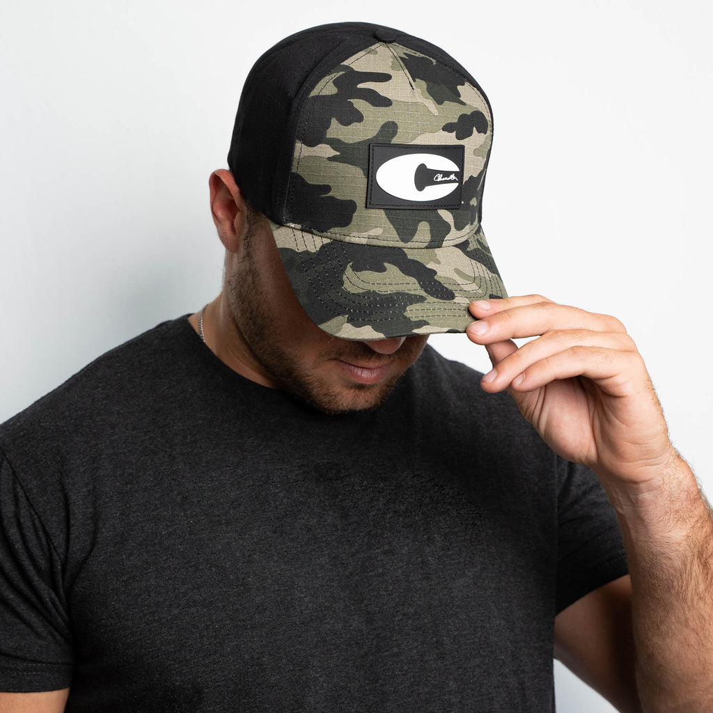 Camo Laser Mesh Snapback