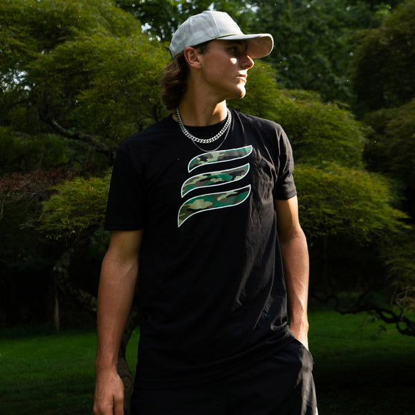 Camo E Logo Tee