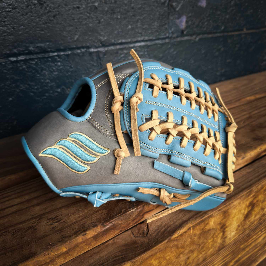 Emery Summit ELS19 Pitcher’s Glove – Grey / Carolina Blue