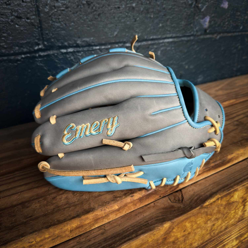 Emery Summit ELS19 Pitcher’s Glove – Grey / Carolina Blue