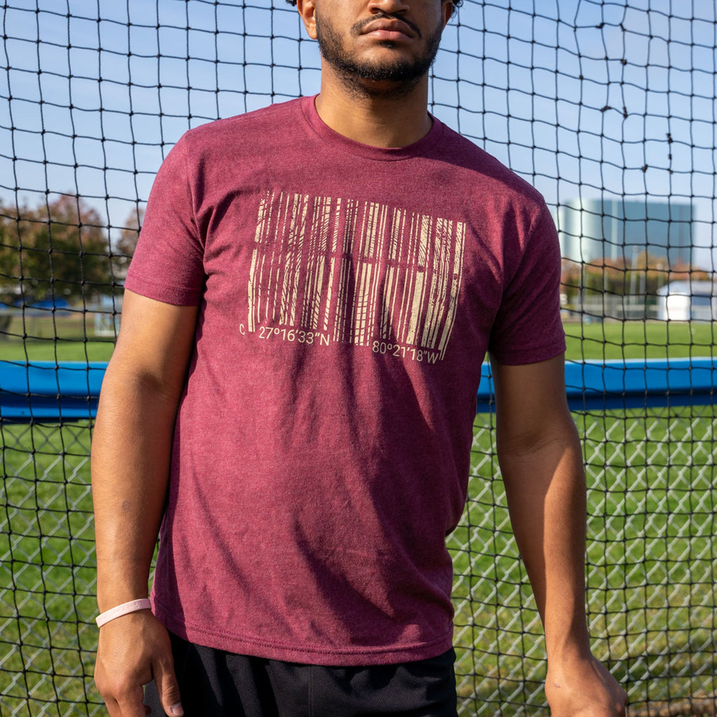 Chandler Heather Maroon GPS ID Series Tee