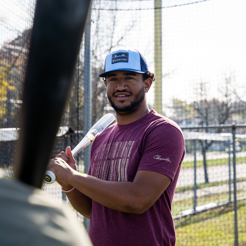 Chandler Heather Maroon GPS ID Series Tee