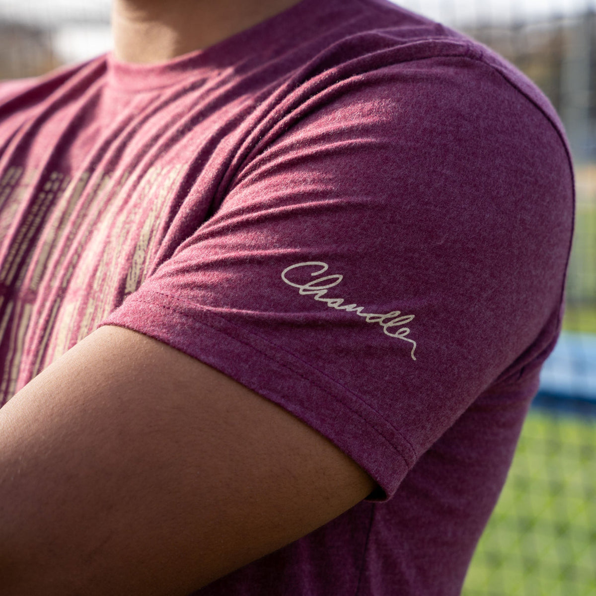 Chandler Heather Maroon GPS ID Series Tee