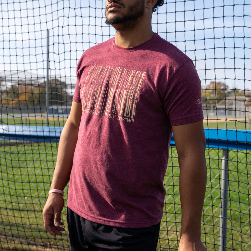 Chandler Heather Maroon GPS ID Series Tee